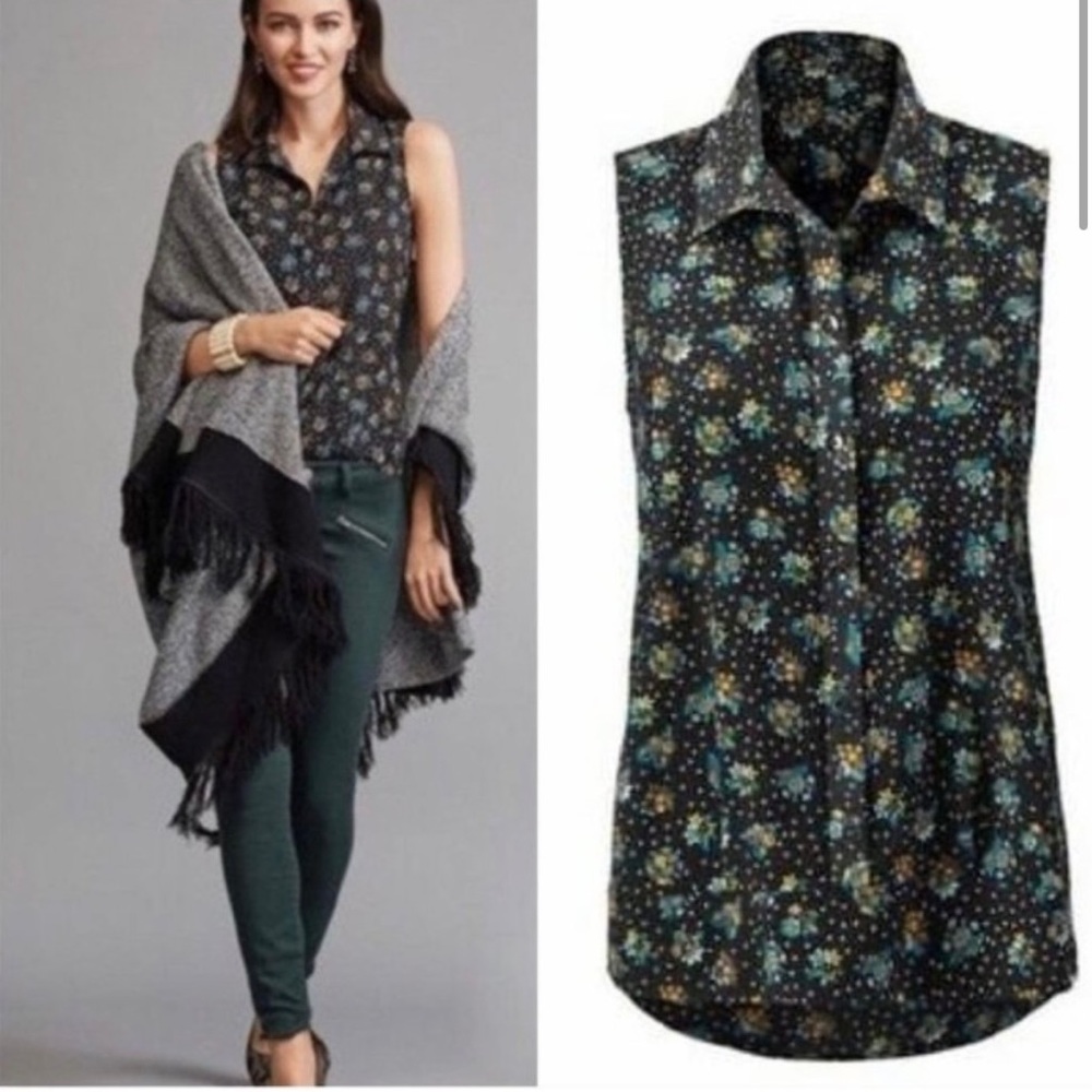 Cabi 3440 Whimsy sleeveless blouse Small